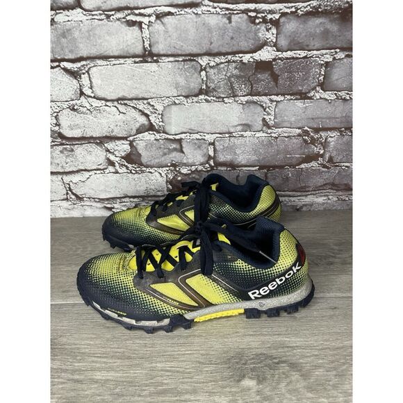 Reebok H20Drain DuraGrip FitFrame Black Yellow Running Gym Shoes Women 7.5US/38 - Picture 11 of 16